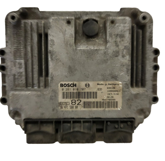 PEUGEOT CITROEN ECU / 0281010707 / 9647158080 / 9647785580 / EDC16C3 / BOSCH