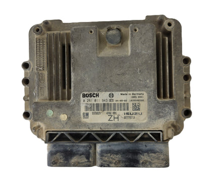 Opel Astra H ECU / 0281011943 / 55556829 / 1039S08853 / BOSCH