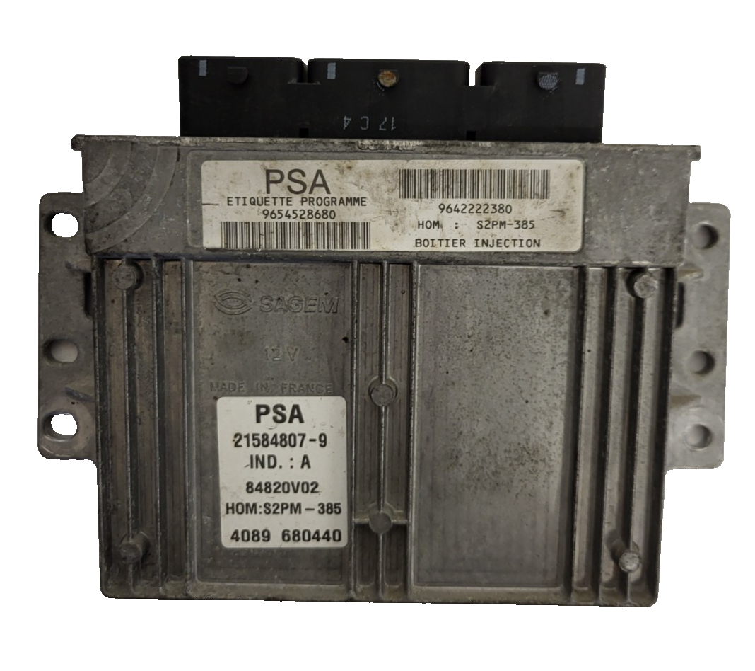 PEUGEOT CITROEN ECU / 21584807-9 / 9654528680 / 9642222380 / S2PM-285 / SAGEM