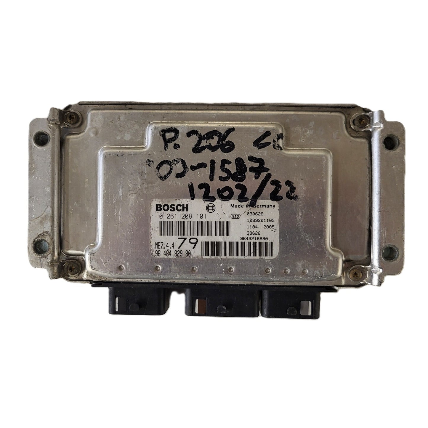 Peugeot 206 ECU / 0261208101 / 9648482980 / ME7.4.4 / BOSCH