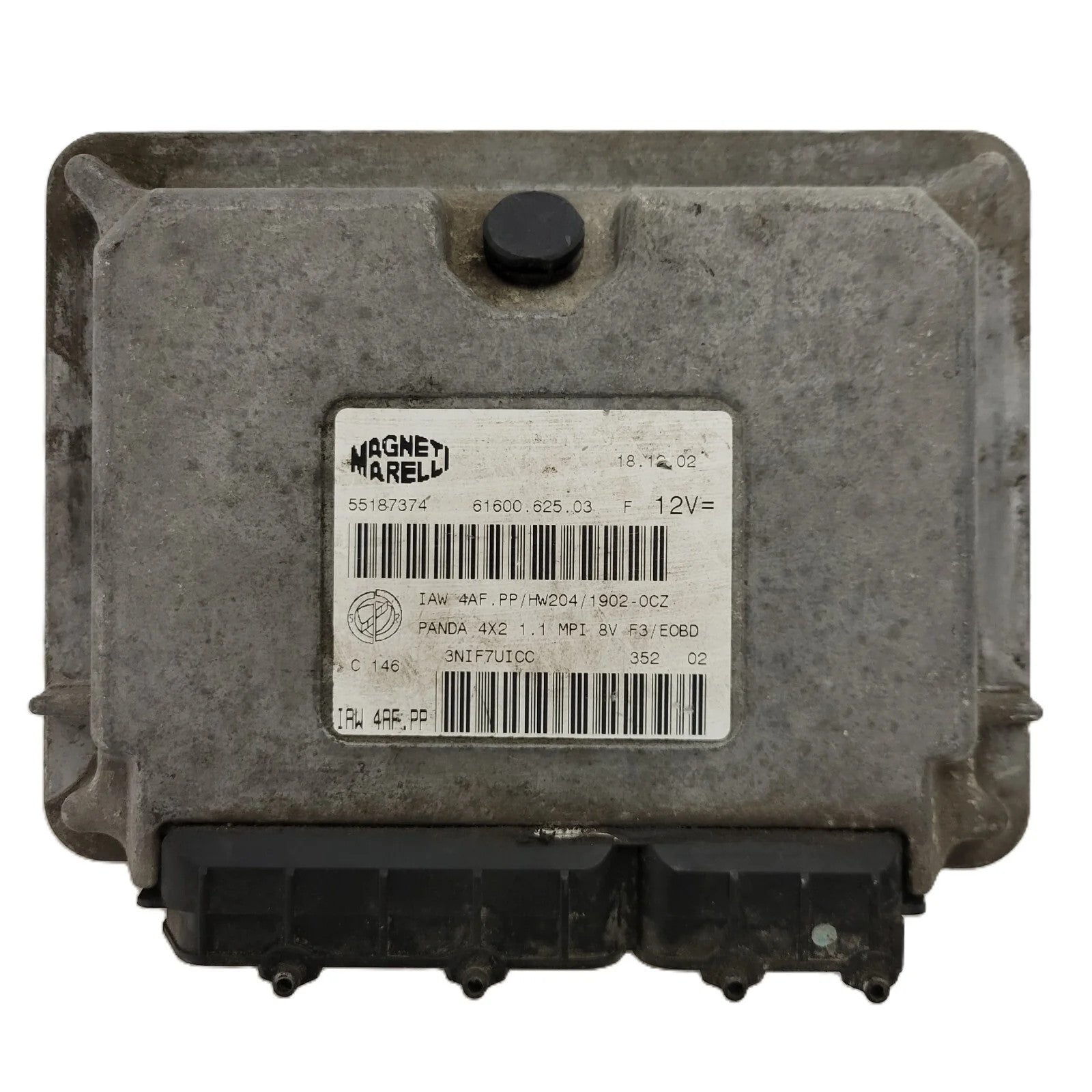 FIAT PANDA 1.1 ECU / 55187374 / IAW 4AF.PP / HW204 / 61600.625.03 MAGNETI MARELL