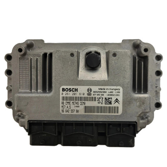 PEUGEOT ECU / 0261201610 / ME7.4.5 / 9664255780 / 9652552380 / BOSCH