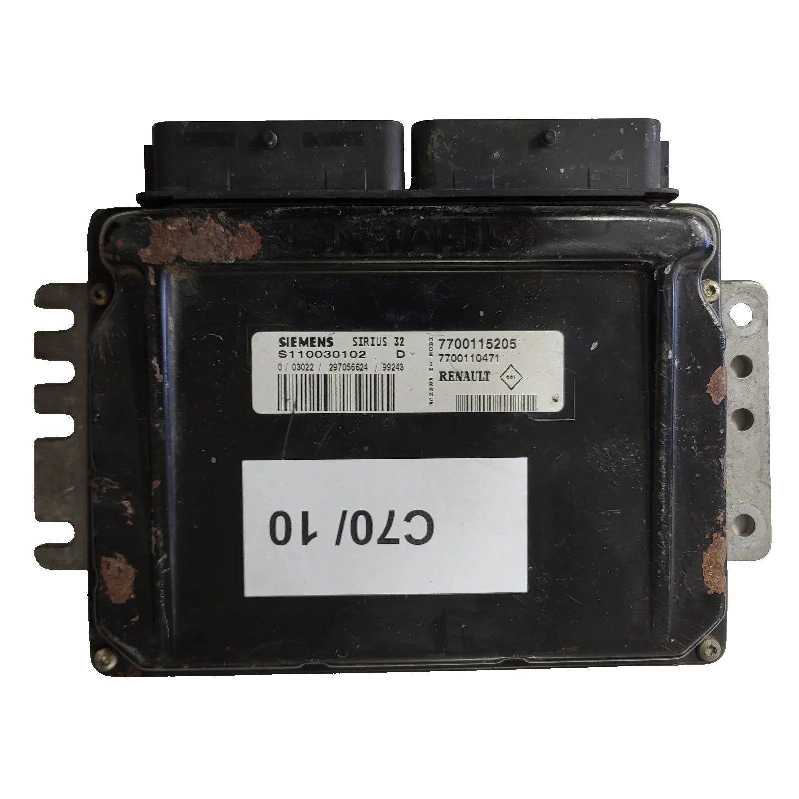 RENAULT ECU / S110030102D / 7700115205 / 7700110471 / SIRIUS 32 / SIEMENS