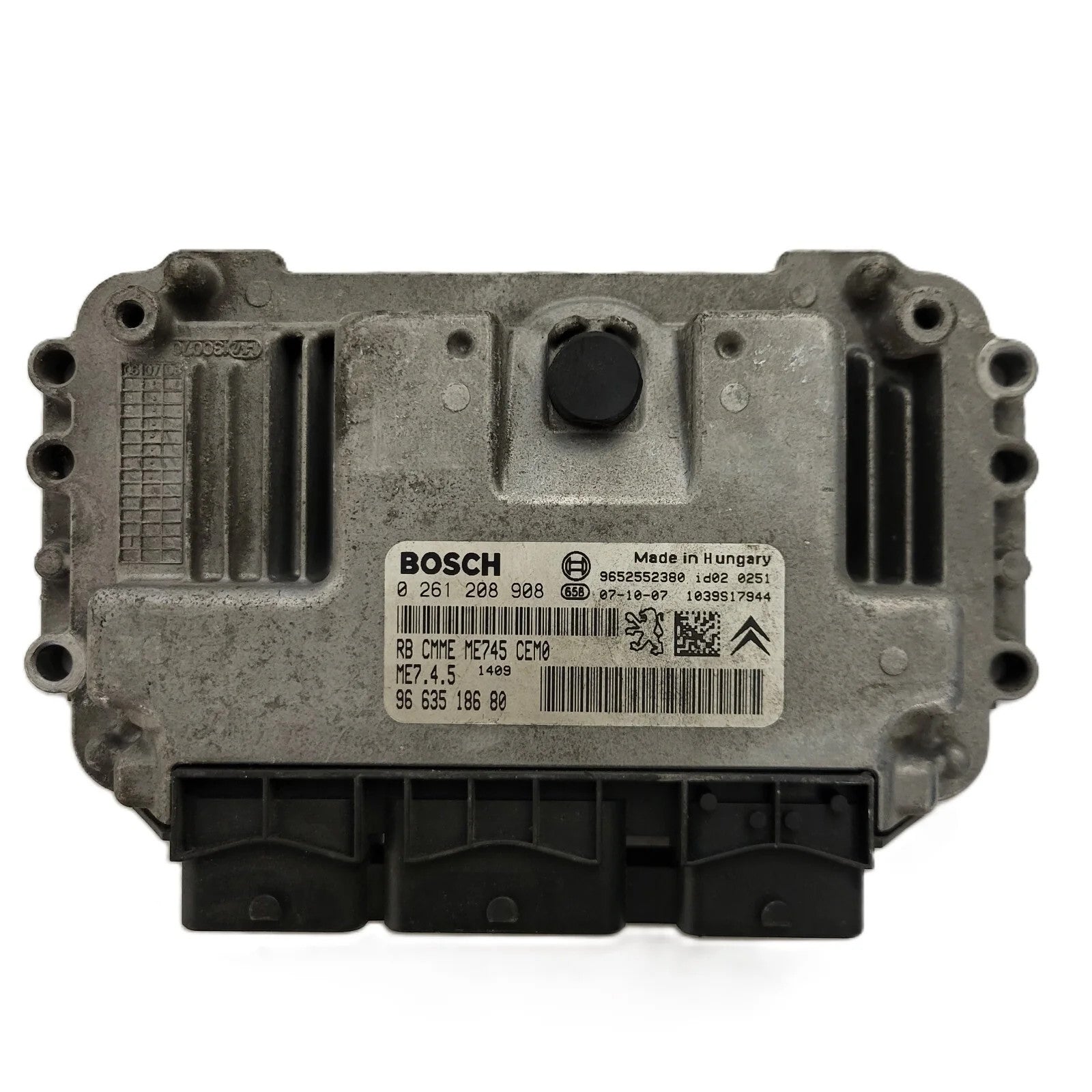 CITROEN PEUGEOT ECU / 0261208908 / ME7.4.5 / 9663518680 / 9652552380 / ME745 / B