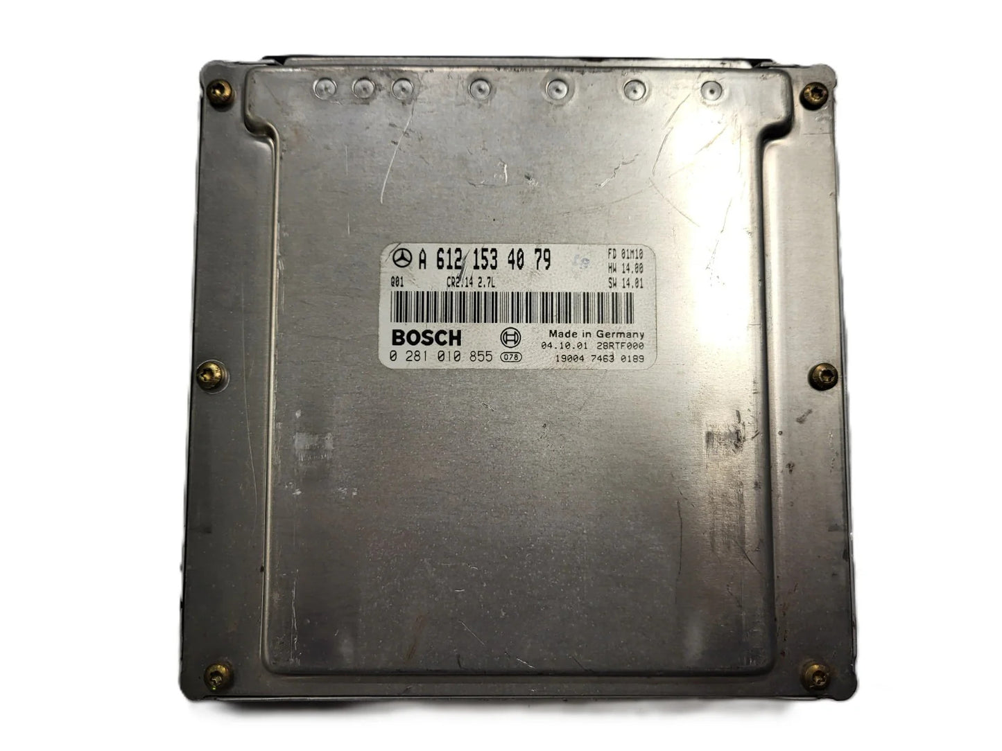 MERCEDES BENZ W210 ECU / A6121534079 / 0281010855 / CR2.14 / 2.7 / BOSCH