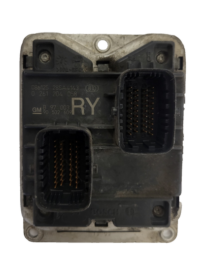 Opel Corsa 1.0 ECU / 0261204058 / 90532609 / RY / BOSCH