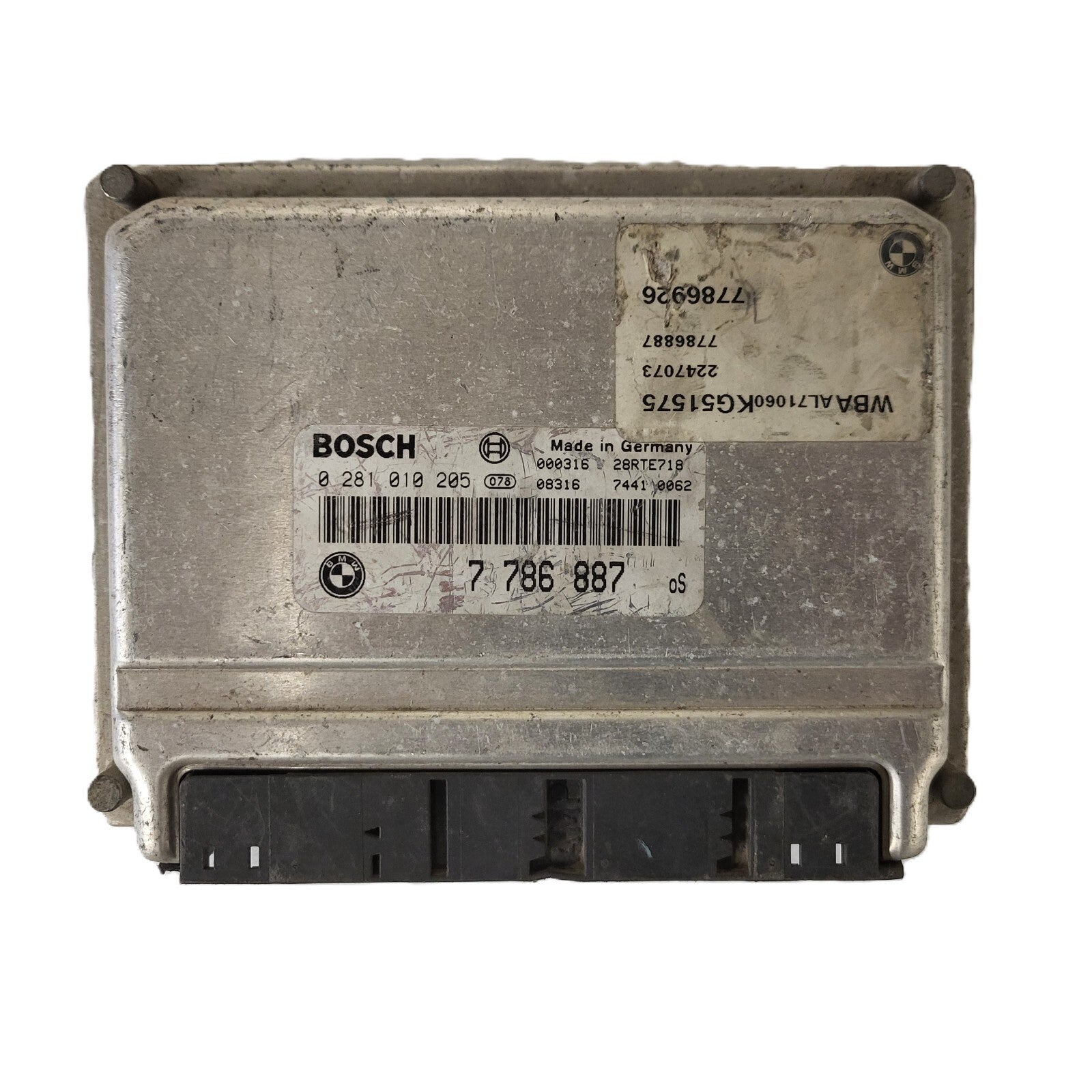 BMW E46 ECU / 0281010205 / 7786887 / 7786926 / BOSCH