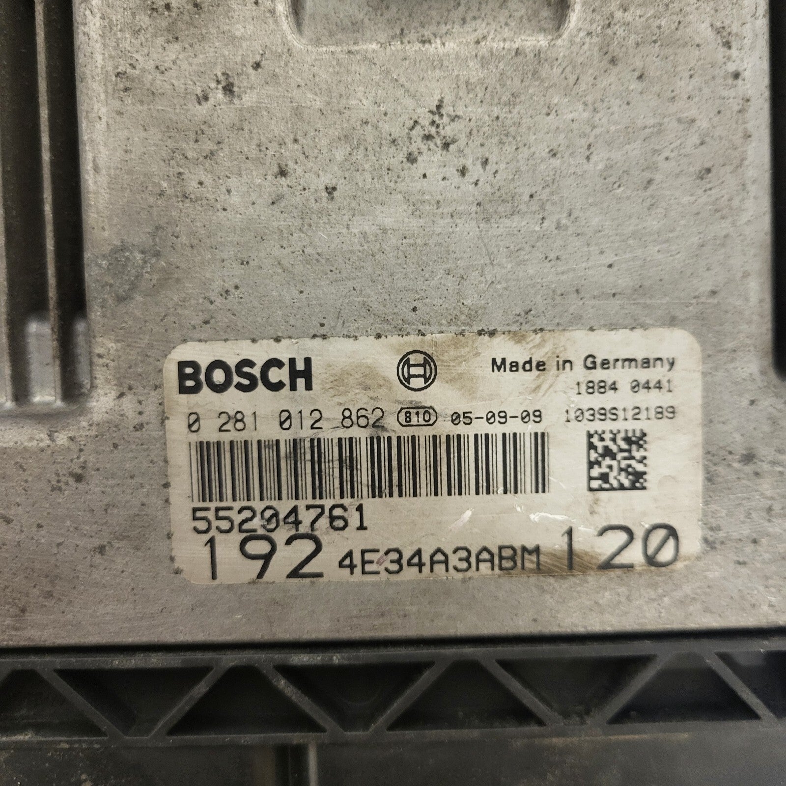 FIAT STILO ECU / 0281012862 / 55204761 / 1039S12189 / BOSCH