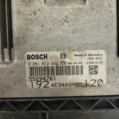 FIAT STILO ECU / 0281012862 / 55204761 / 1039S12189 / BOSCH