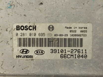 HYUNDAI MATRIX ECU / 0281010695 / 39101-27611 / 66CMI040 / BOSCH