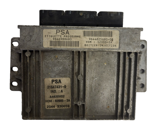 Peugeot Citroen ECU / 9646988680 / 9644625680-00 / 21647431-0 / SAGEM