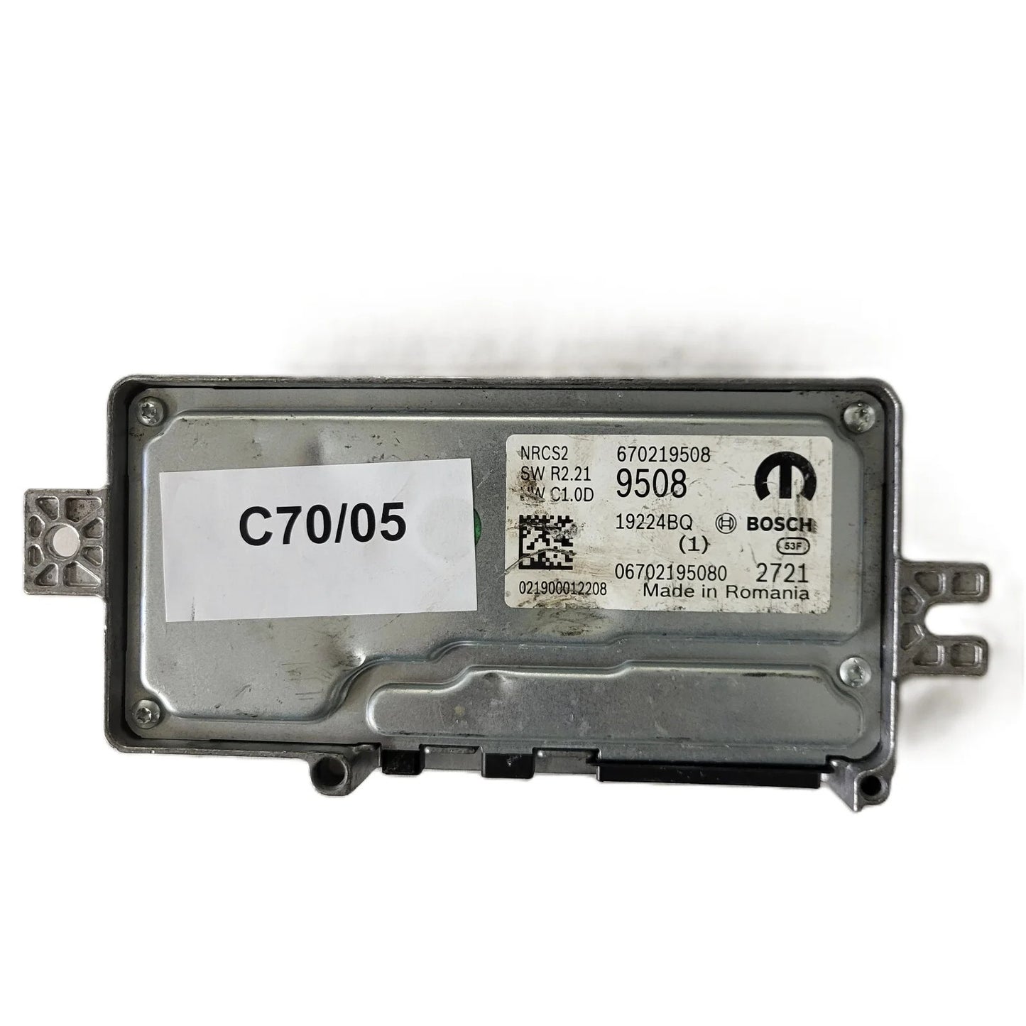 FIAT ALFA MODULE ECU / NRCS2 / 670219508 / 19224BQ / SW R2.21 / HW C1.0D / BOSCH