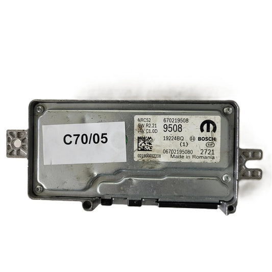 FIAT ALFA MODULE ECU / NRCS2 / 670219508 / 19224BQ / SW R2.21 / HW C1.0D / BOSCH