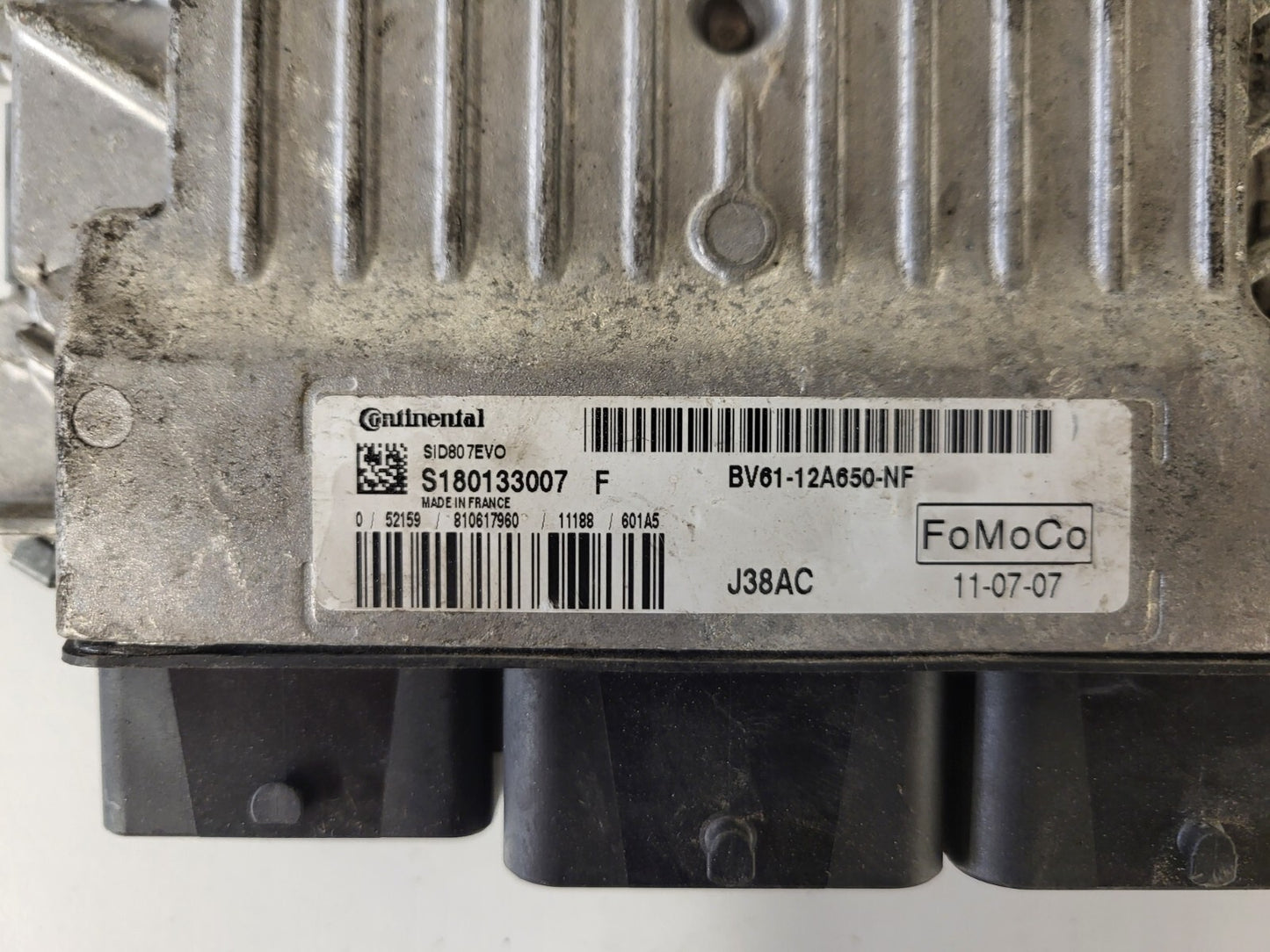 FORD FOCUS MK3 ECU / BV61-12A650-NF / S180133007F / SID807EVO / CONTINENTAL