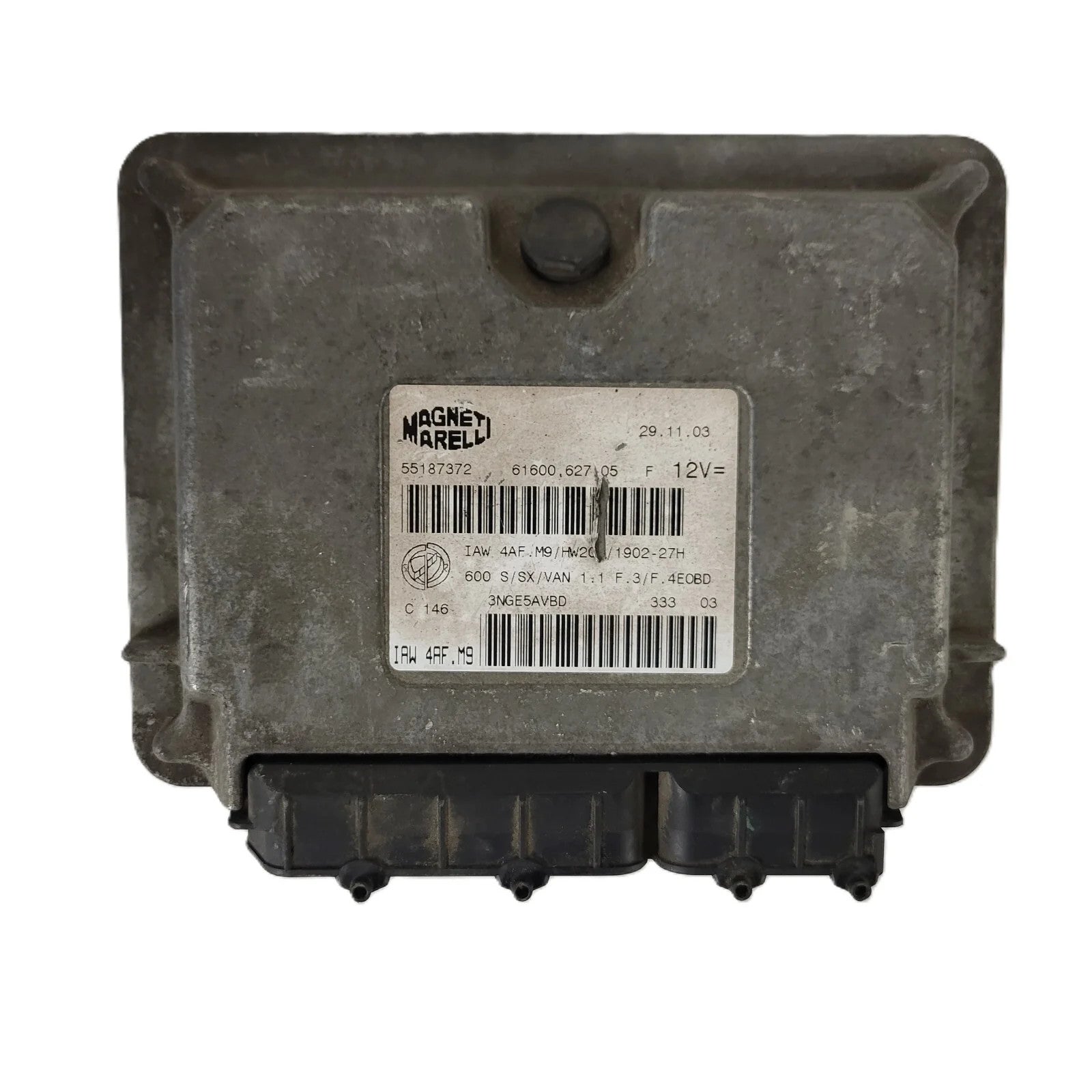 Fiat Seicento 600 ECU / 55187372 / IAW 4AF.M9 / 61600.627.05 / MAGNETI MARELLI