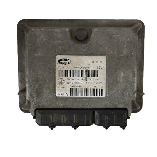 Fiat Seicento 600 ECU / 55187372 / IAW 4AF.M9 / 61600.627.05 / MAGNETI MARELLI