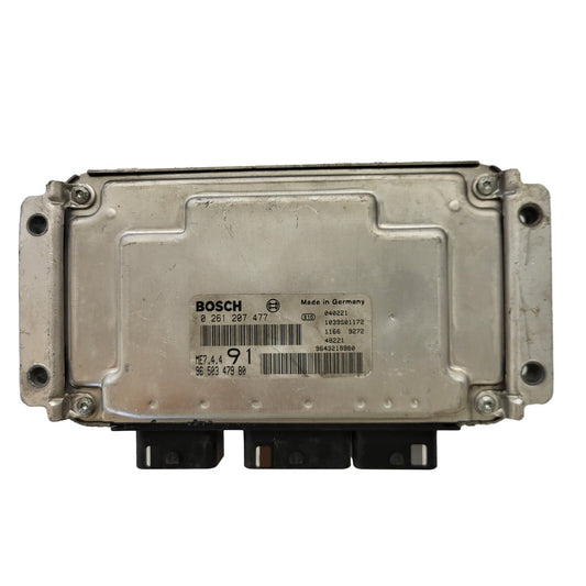 PEUGEOT 206 ECU / 0261207477 / 9650347980 / ME7.4.4 / BOSCH