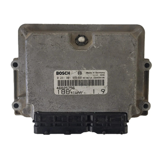 Fiat Punto 188 1.9 JTD ECU / 0281001955 / 46825756 / BOSCH