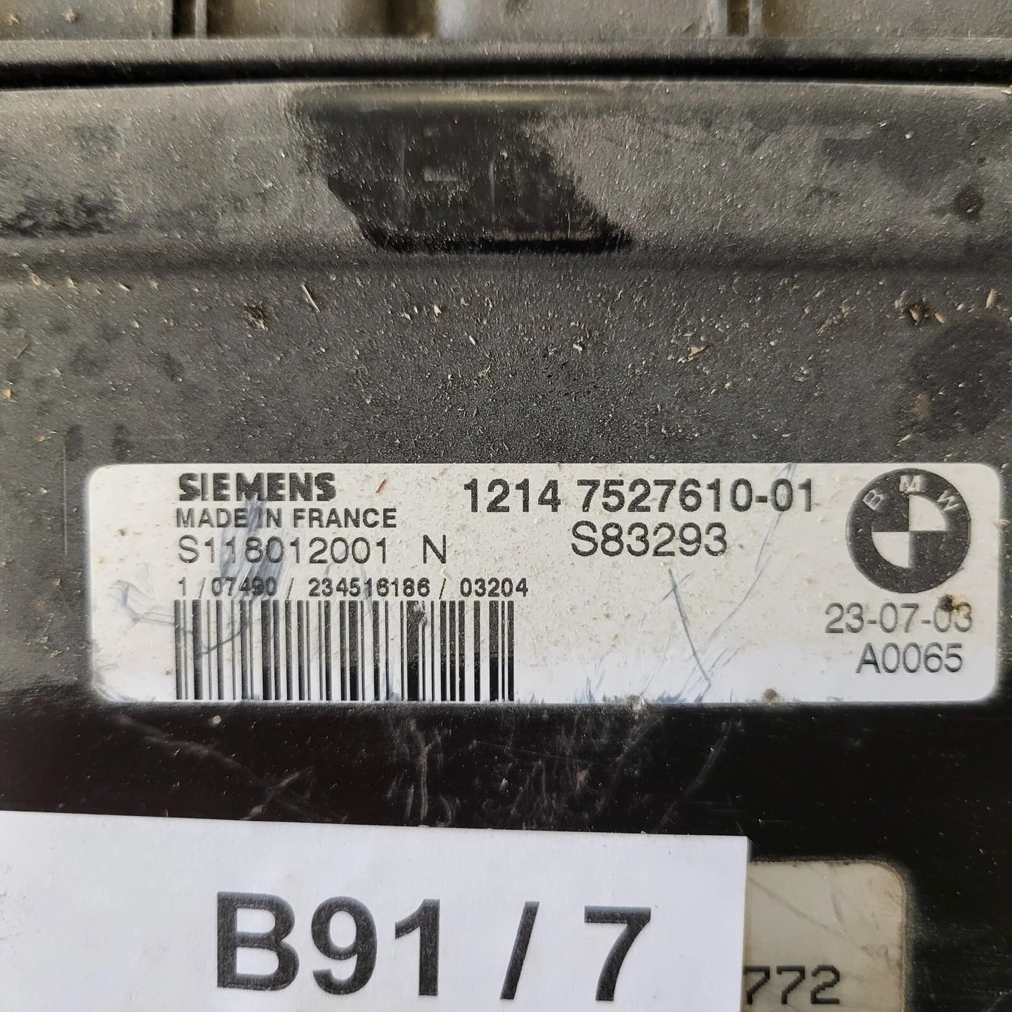 MINI COOPER 1.6 ECU / S118012001N / 1214752761001 / SIEMENS