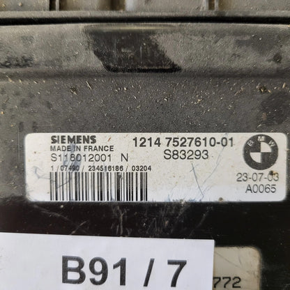 MINI COOPER 1.6 ECU / S118012001N / 1214752761001 / SIEMENS
