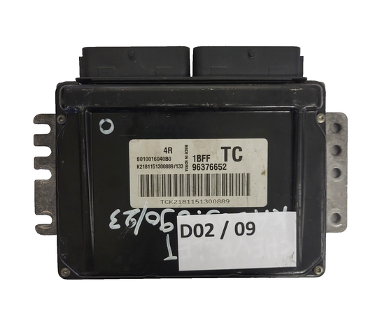 CHEVROLET DAEWOO KALOS ECU / S010016040 B0 / 96376652 / 1BFF / TC