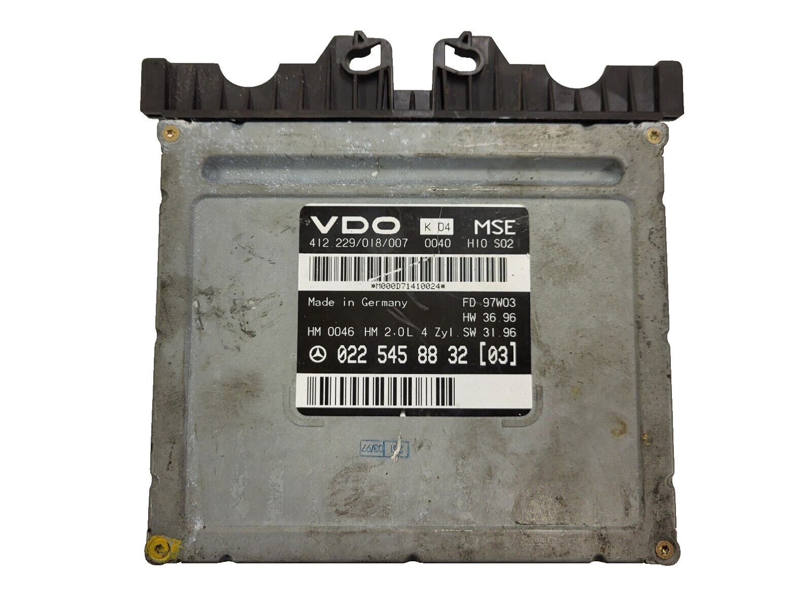 MERCEDES ECU / 0225458832 / 022 545 88 32 / 412.229/018/007 / VDO
