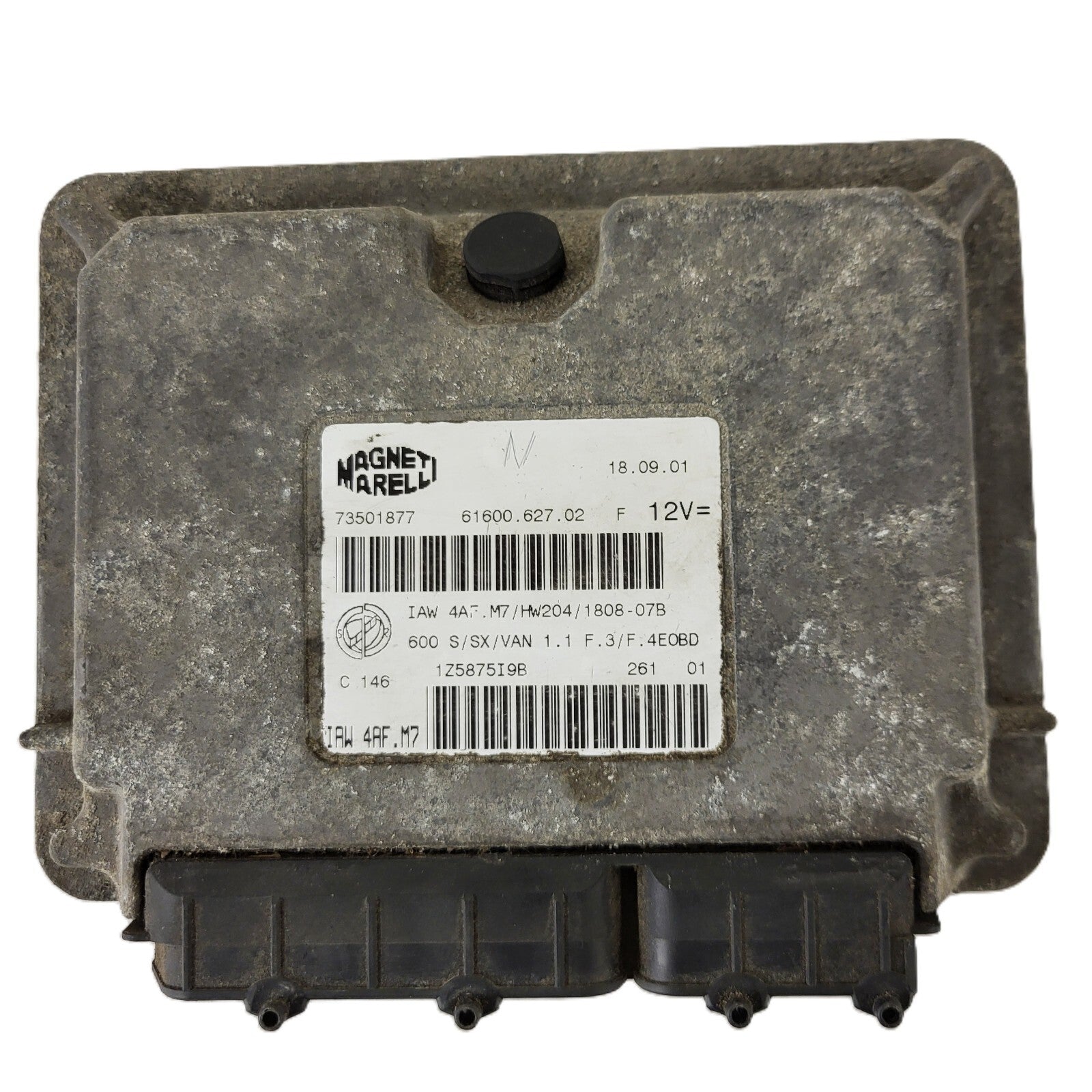 Fiat 600 ECU / IAW 4AF.M7 / 73501877 / HW204 / MAGNETI MARELLI