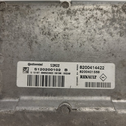 RENAULT MODUS ECU / S120200102 / S120200102B / SIM 32 / 8200414422 / 8200401568 