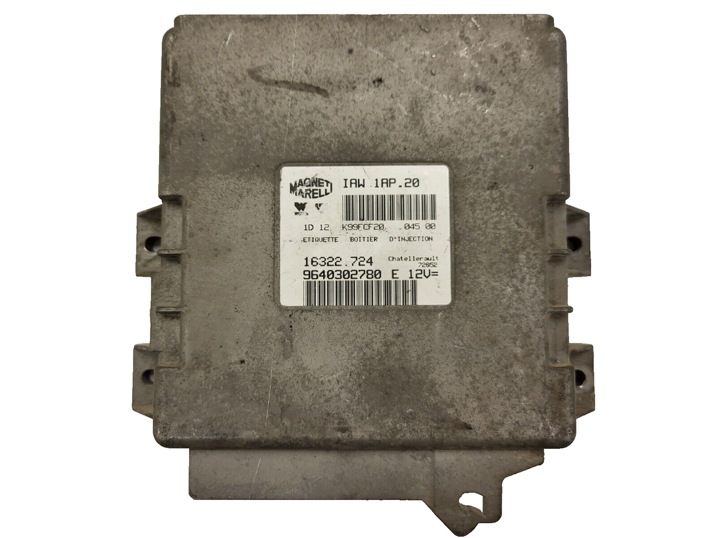 PEUGEOT CITROEN ECU / 1AO.20 / 9640302780 / 16322.724 / MAGNETI MARELLI