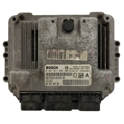 PEUGEOT 206 ECU / 0281011089 / EDC16C3 / 9653202580 / 9647785580 / BOSCH