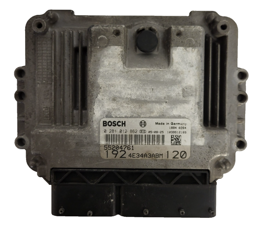 FIAT STILO ECU / 0281012862 / 55204761 / 1039S12189 / BOSCH
