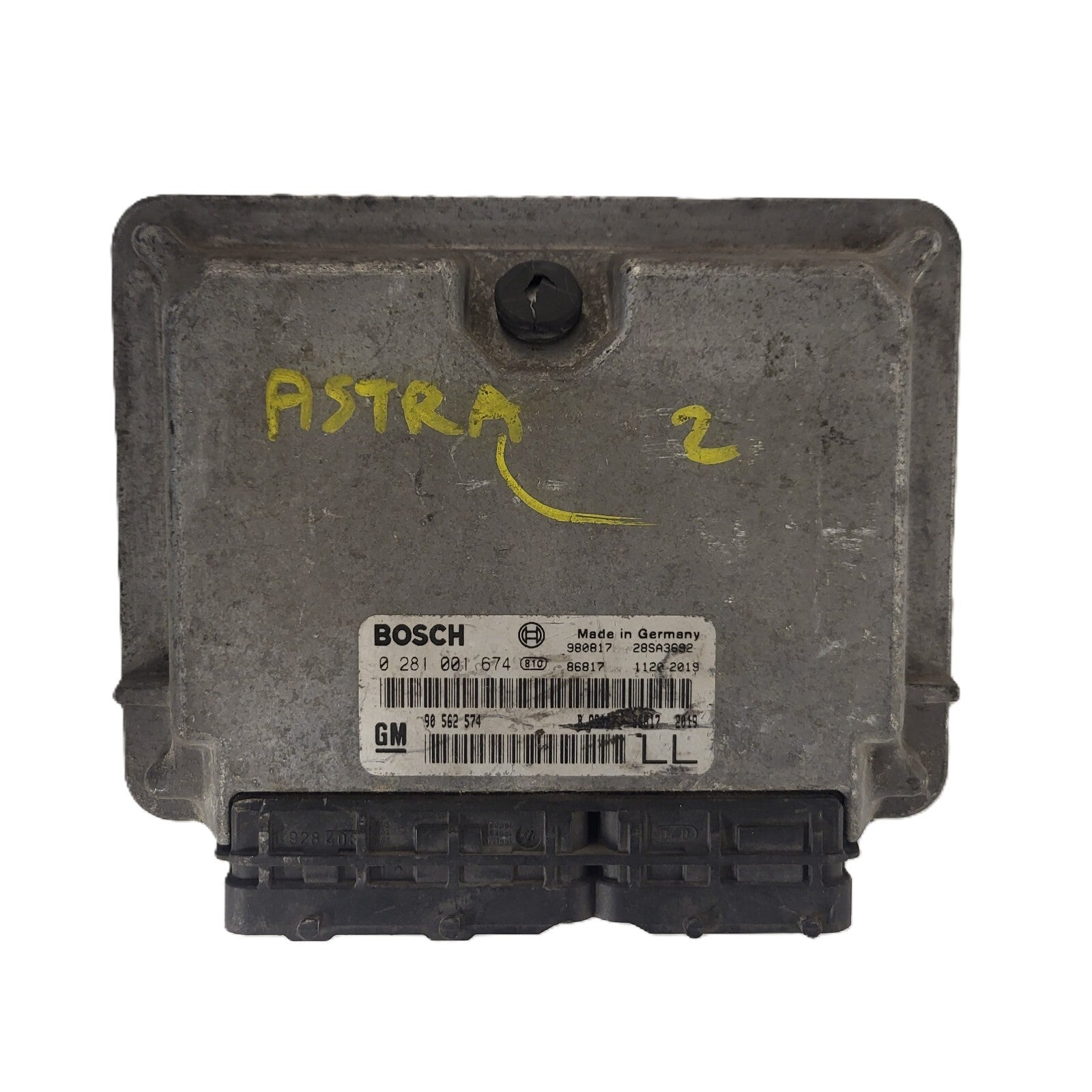 Opel Astra ECU / 0281001674 / 90562574 / LL / BOSCH