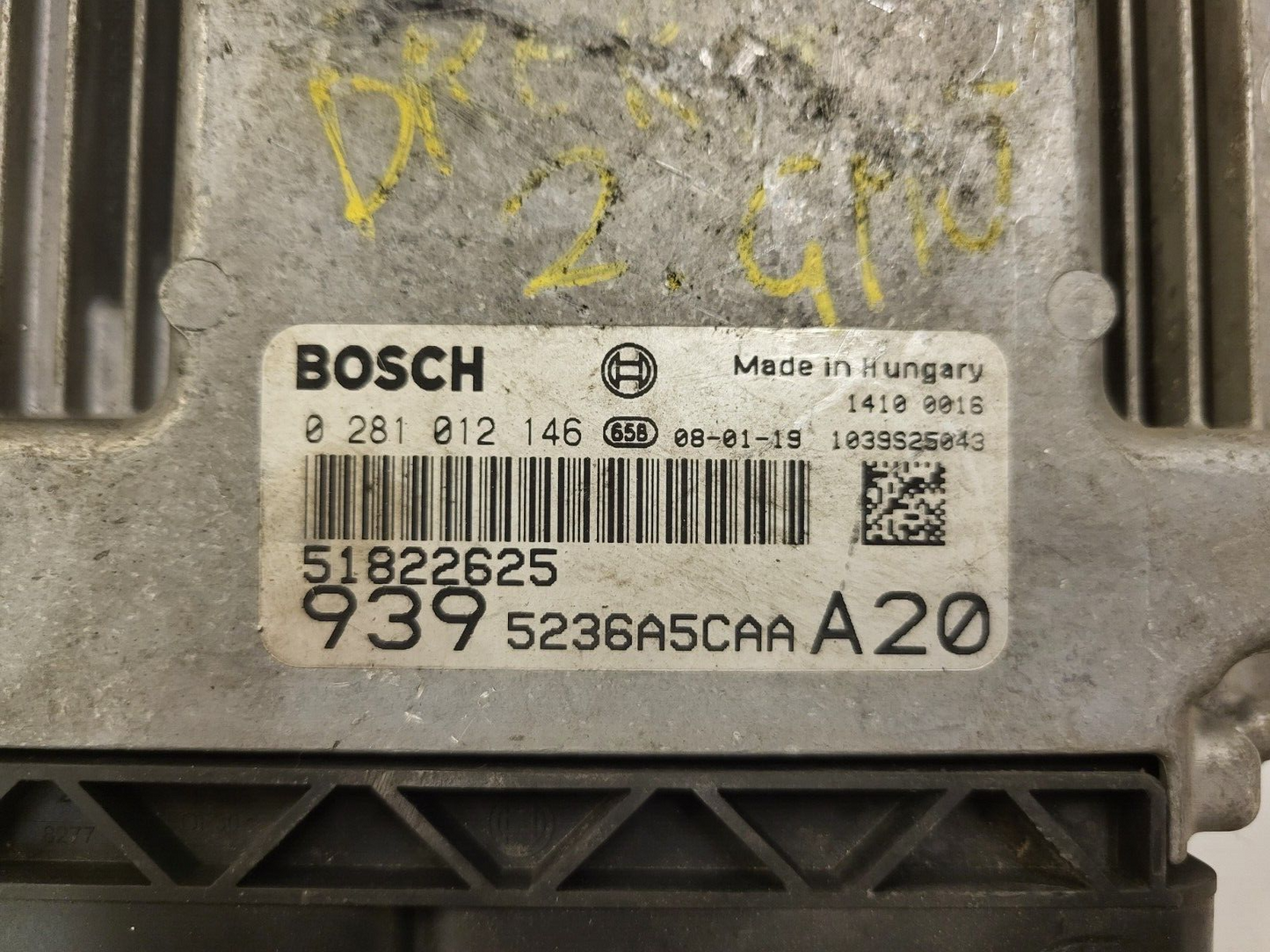 ALFA ROMEO 159 ECU / 0281012146 / 51822625 / 9395236A5CAA / BOSCH