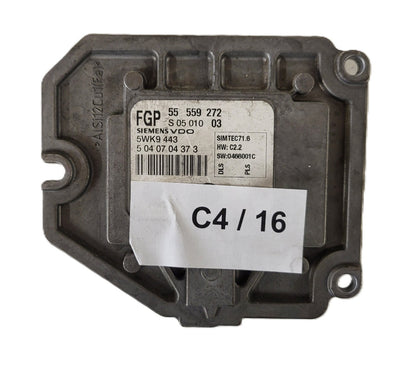 OPEL ASTRA H ECU / 55559272 / SIMTEC 71.6 / 5WK9443 / SIEMENS