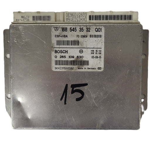 MERCEDES-BENZ A CLASS W168 ESP ECU / 1685453532 / 0265109630 / BOSCH ESP+HBA