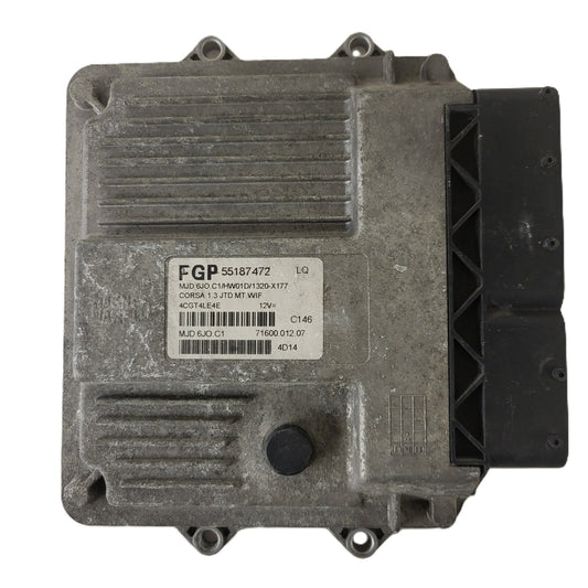 OPEL CORSA 1.3 CDTI ECU FGP / 55187472 / MJD 6J0.C1 / HW01D / MAGNETI MARELLI