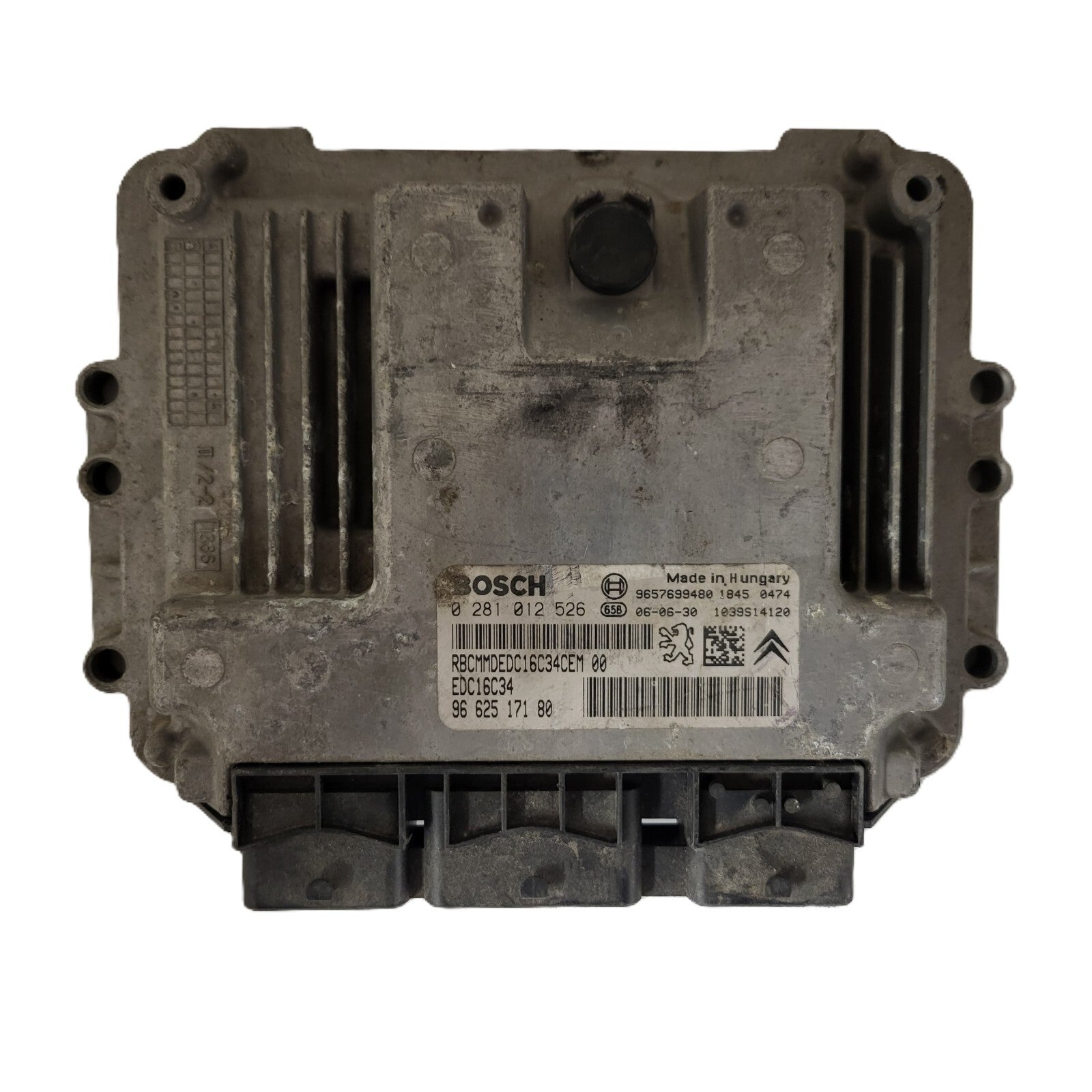 PEUGEOT ECU / 0281012526 / 9662517180 / 9657699480 / EDC16C34 / BOSCH
