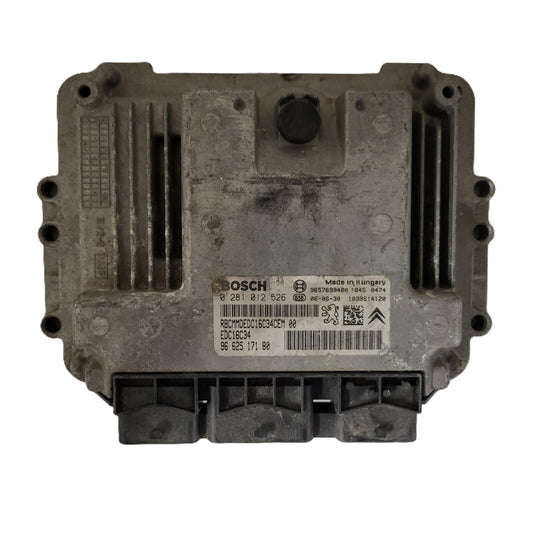 PEUGEOT ECU / 0281012526 / 9662517180 / 9657699480 / EDC16C34 / BOSCH