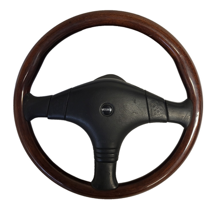 MOMO CLASSIC WOODEN STEERING WHEEL FOR OLD FIATS / PUNTO UNO BARCHETTA ETC EPOCA