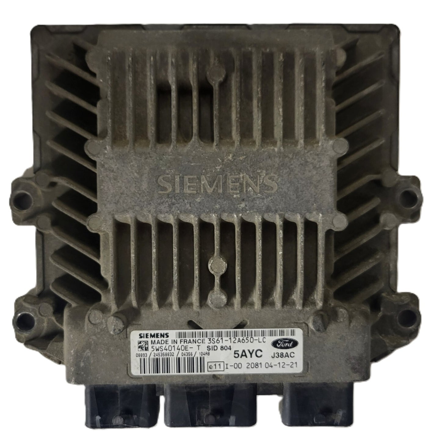 FORD FIESTA ECU / 3S61-12A650-LC / 5WS40140E-T / 5AYC / SID804 / J38A SIEMENS