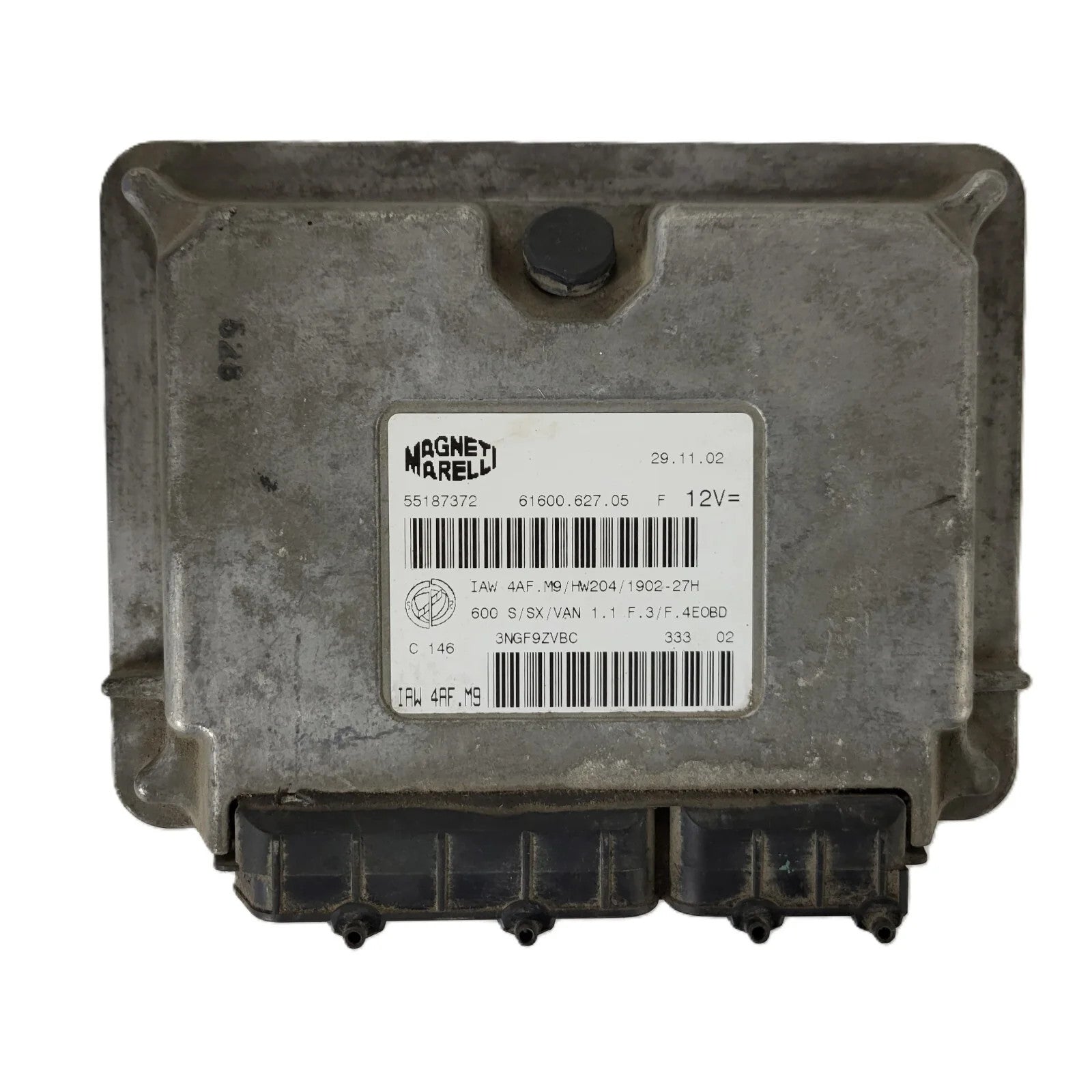 Fiat Seicento 600 ECU / 55187372 / IAW 4AF.M9 / 61600.627.05 / MAGNETI MARELLI