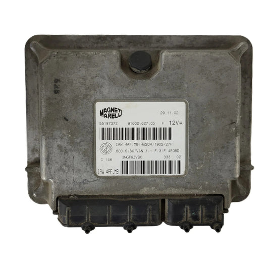 Fiat Seicento 600 ECU / 55187372 / IAW 4AF.M9 / 61600.627.05 / MAGNETI MARELLI