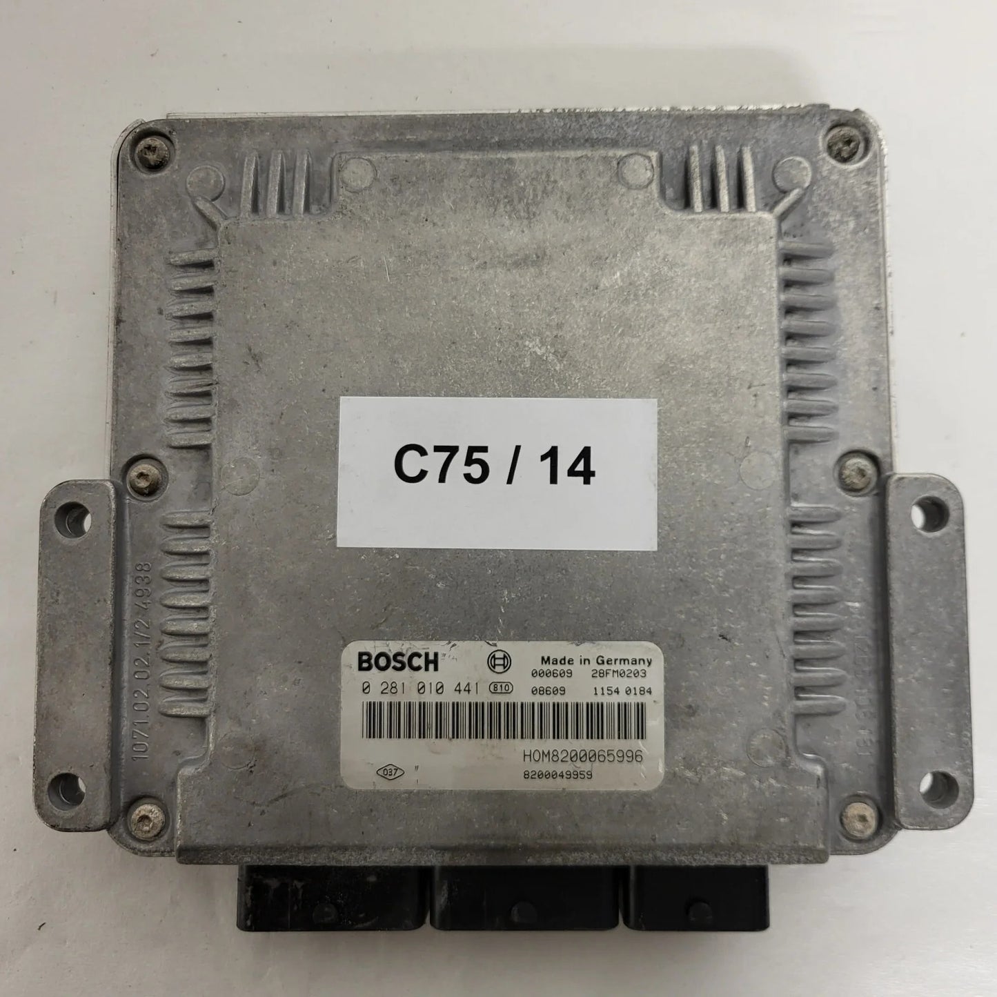 Volvo S40 V40 ECU / 0281010441 / HOM8200065996 / 8200126494 / BOSCH
