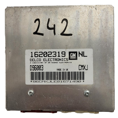 Opel ECU / 16202319 / CLHA / D96003 / DELCO