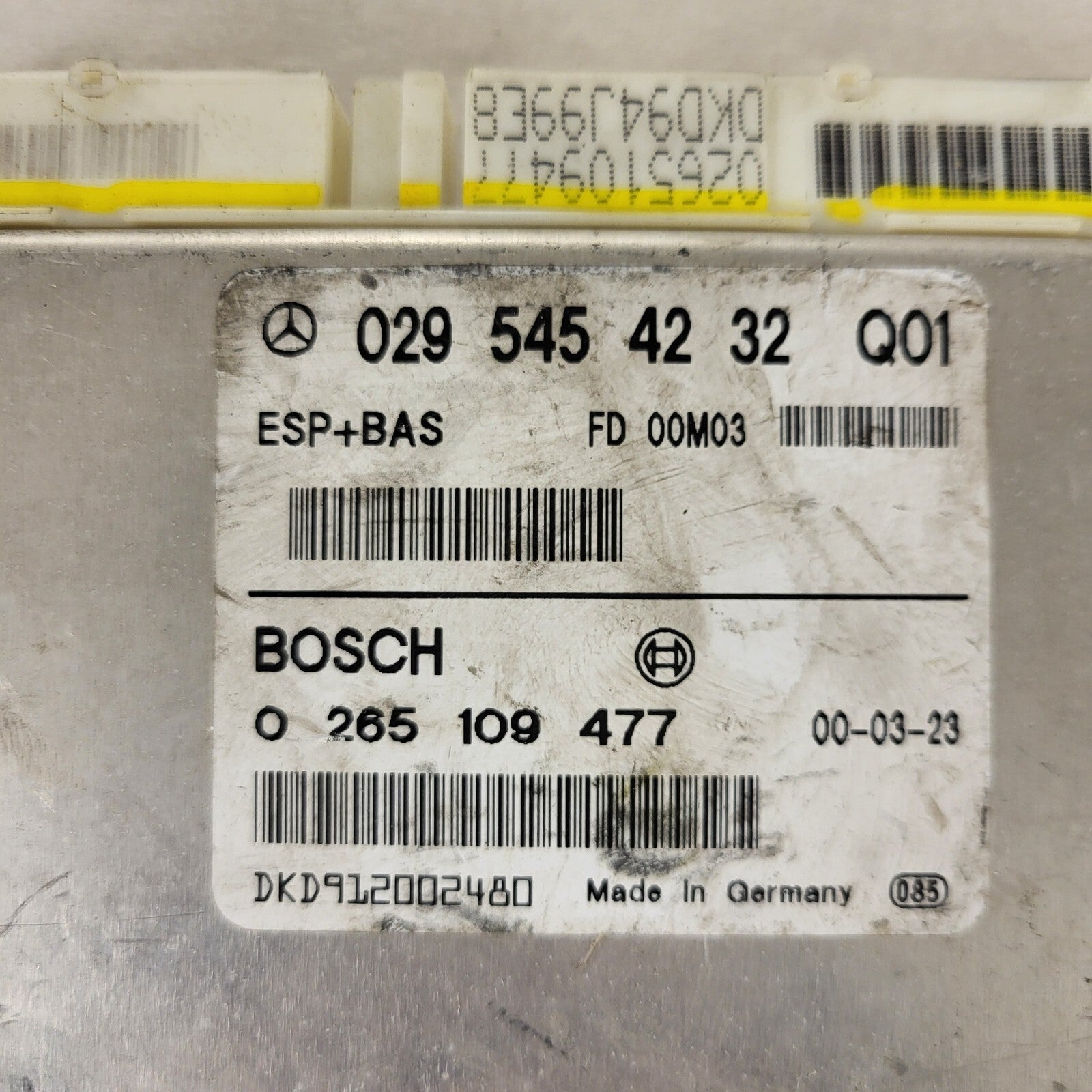 Mercedes A-Class W168 ESP ECU / 0295454232 / 0265109477 / BOSCH 