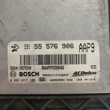 OPEL INSIGNIA A ECU / 0281017105 / 55576906 / 55575349 / AAP9 / ACDELCO