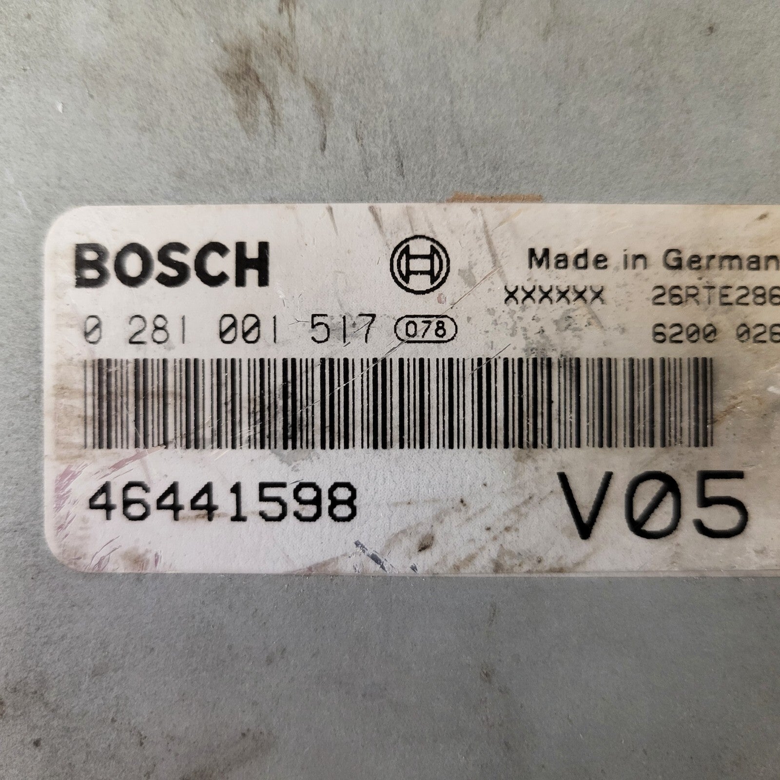 Fiat MAREA ECU / 0281001517 / 46441598 / BOSCH 
