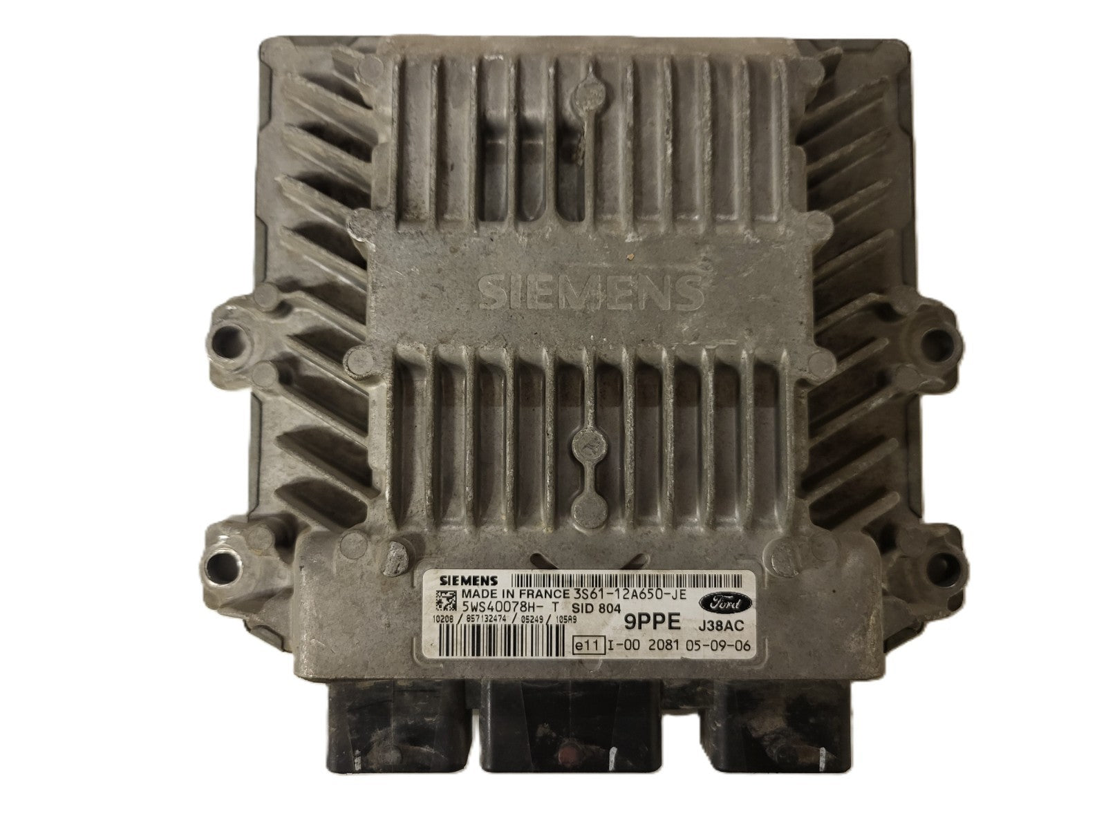 FORD ECU / 3S61-12A650-JE / 5WS40078H-T / 9PPE / SIEMENS