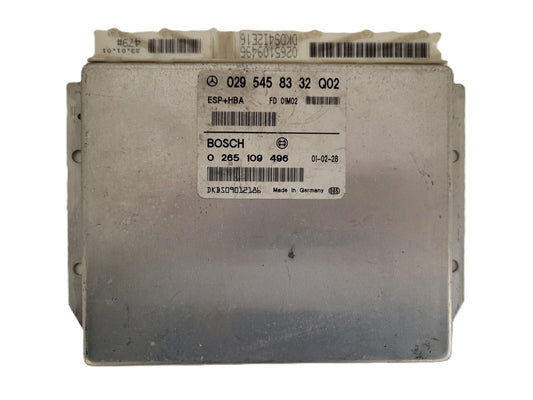 Mercedes a class ecu / 0295458332 / 0265109496 / BOSCH
