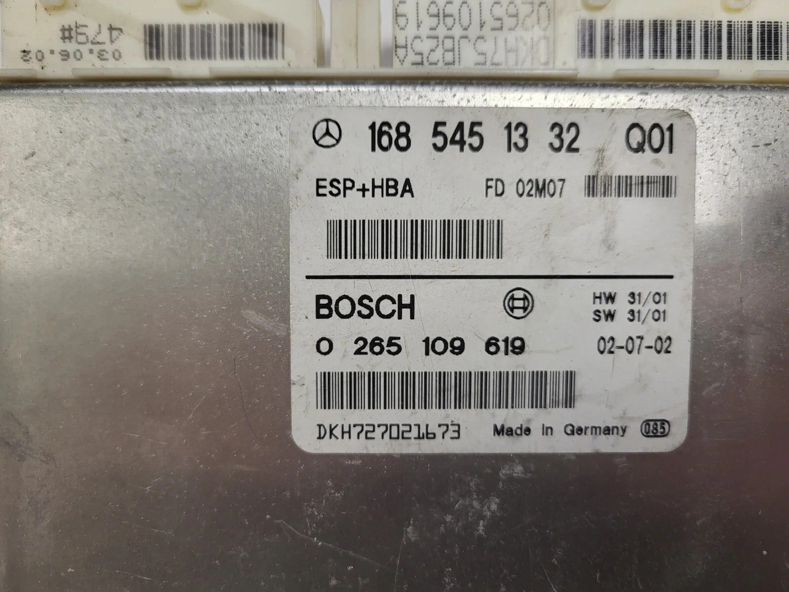 MERCDES BENZ ECU / 1685451332 / 0265109619 / BOSCH / ESP HBA
